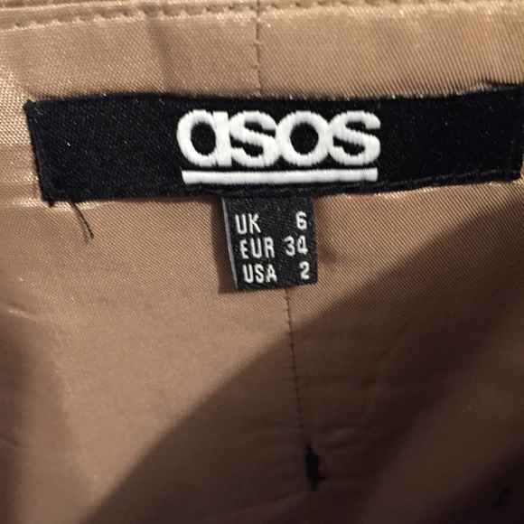 ASOS pleated front pencil dress - size 2 - Picture 4 of 4